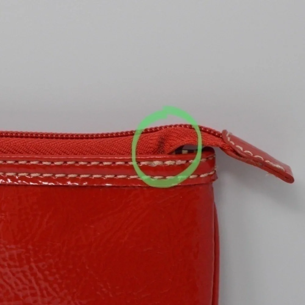 Nine West Red Vegan Patent Leather‎ Wristlet/Clutch